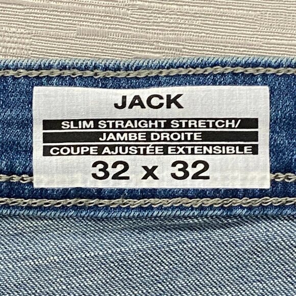 Buffalo David Bitton Jack Jeans Mens 32 x 32 Slim Fit Straight Medium Wash Denim - Picture 6 of 12